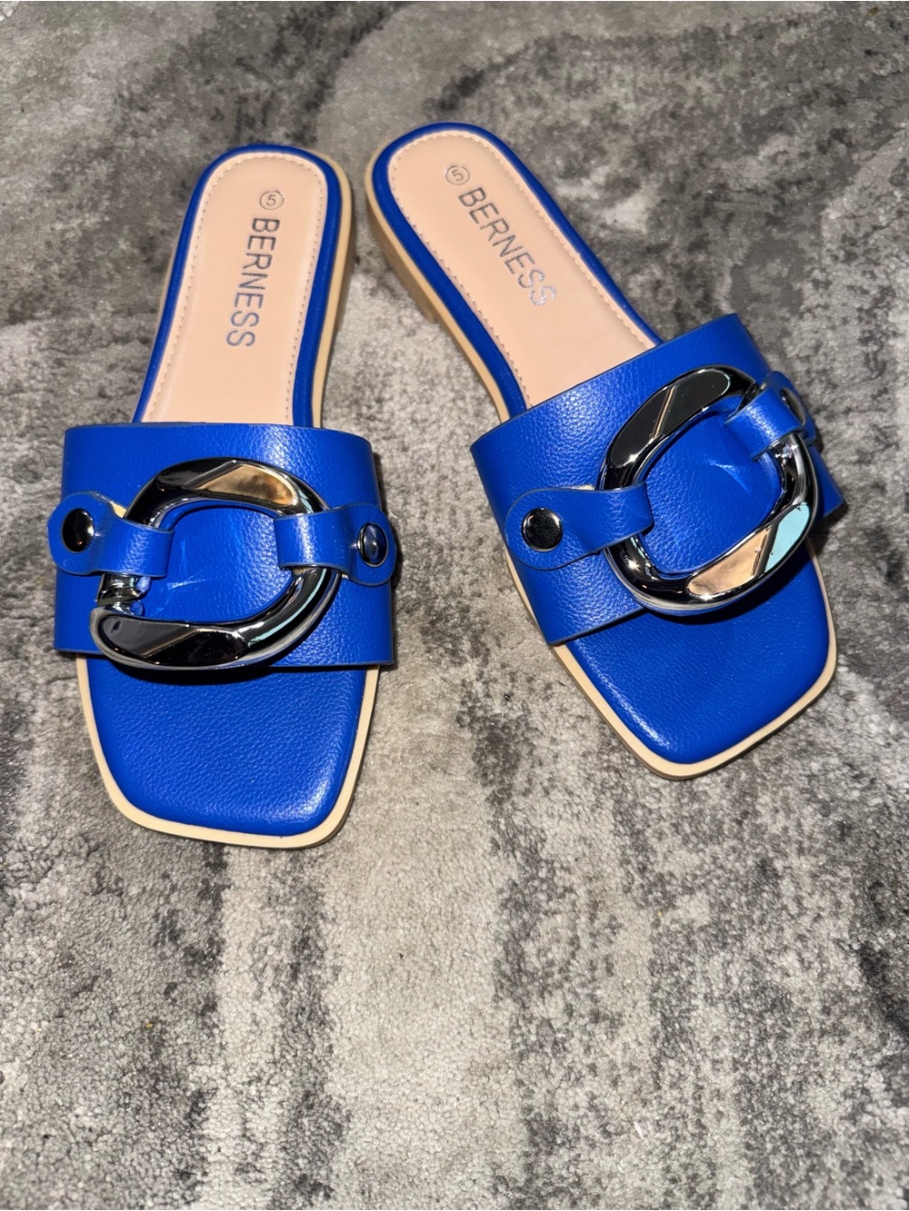 BERNESS Sandals in Royal Blue